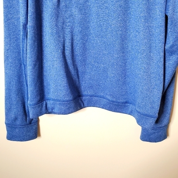 Adidas Marled Blue Hoodie Sweatshirt - Picture 9 of 12
